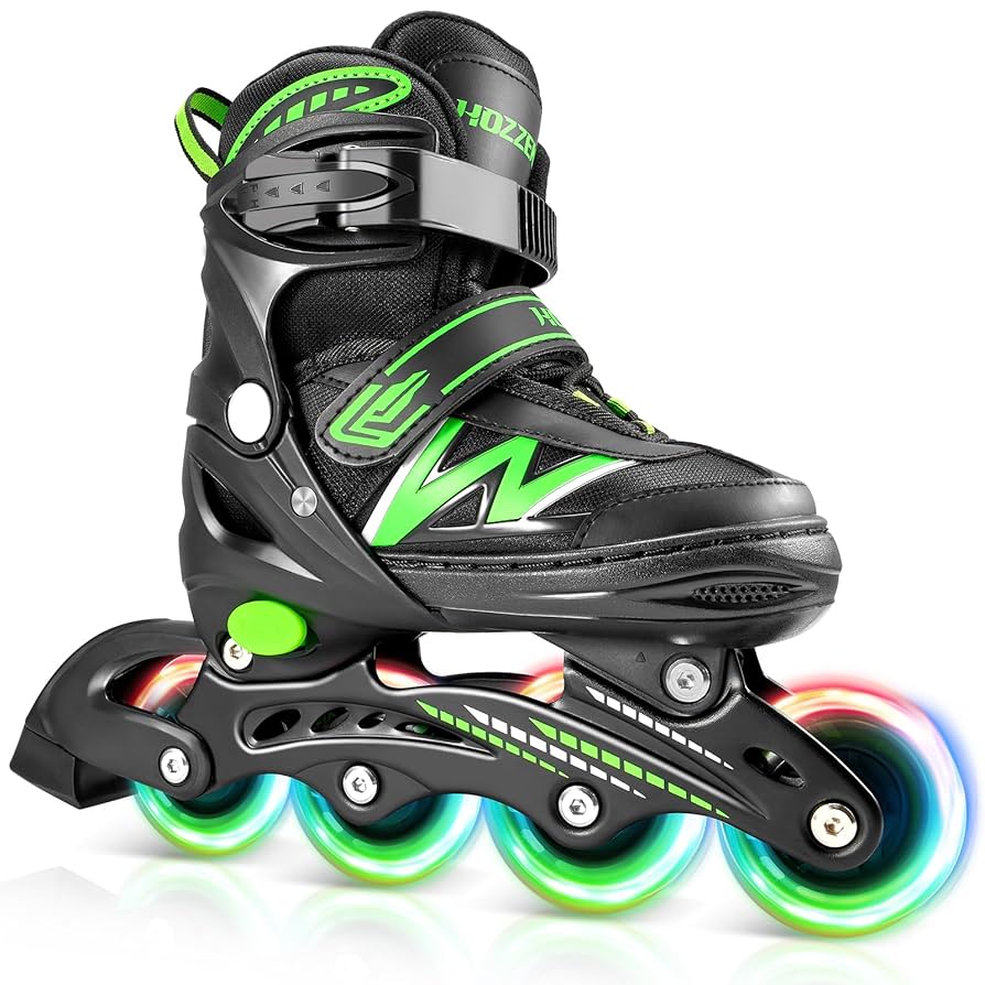 Hozzen Inline Skates for Kids and Adults, Adjustable Roller